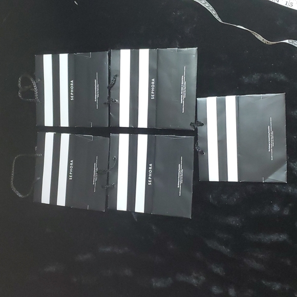 SEPHORA Luxury Black & White Striped Shopping GIFT BAGS - 5 - Empty - EC - Picture 9 of 9